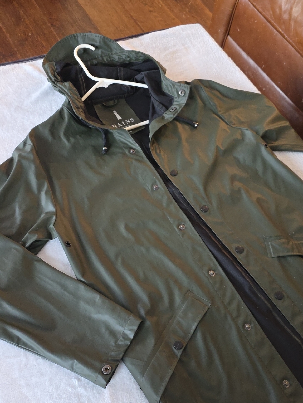 RAINS Long Jacket high quality rain coat jacket Xs